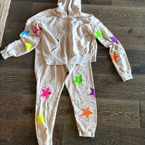 Michael Lauren Revolve sweat set XS stars